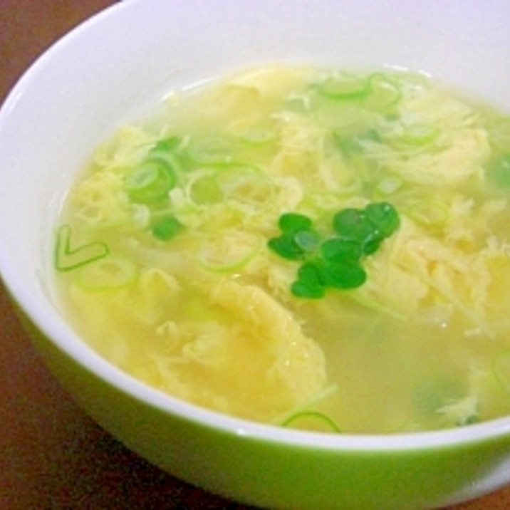 カイワレ大根と卵のスープ